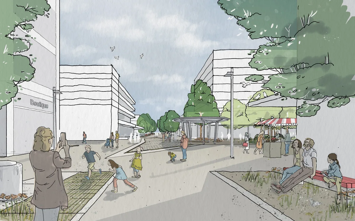 Visualisierungen Attraktives Stadtzentrum Uster